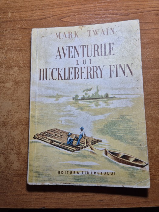 carte pentru copii - aventurile lui huckleberry finn - mark twain- din anul 1950