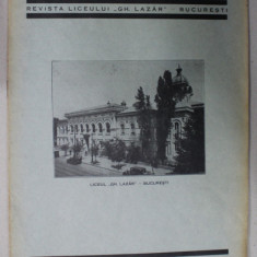 O GEANA DE LUMINA , REVISTA LICEULUI '' GH. LAZAR '' , BUCURESTI , ANUL I , No. 5, APRILIE , 1934