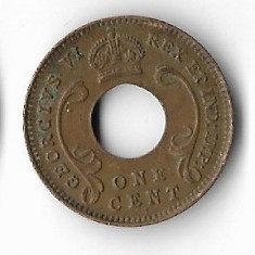 Moneda 1 cent 1942 - East Africa foto