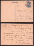 Germany Reich 1921 Old postcard postal stationery Feldberg to Karlsruhe DB.035