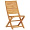 Set Bistro Pliabil 3 buc. Maro Lemn Solid de Acacia - 5