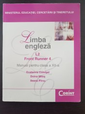 LIMBA ENGLEZA L2 FRONT RUNNER MANUAL PENTRU CLASA A XII-A - Comisel