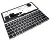 Tastatura HP Neagra EliteBook 810 G1 cu Rama Gri iluminata backlit, EliteBook 810 G2 cu Rama Gri iluminata