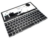 Tastatura HP Neagra EliteBook 810 G1 cu Rama Gri iluminata backlit, EliteBook 810 G2 cu Rama Gri iluminata