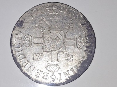 Ecu 1704 Franta, argint foto