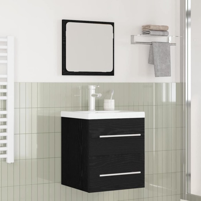 vidaXL Set de mobilier pentru baie Pe perete 2 pcs stejar artizanal 3393509