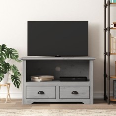 vidaXL Comoda TV cu 2 sertare ?BODO? gri 91x43x56 cm lemn masiv de pin foto