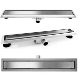 Rigola dus REA PURE NEO NICKEL BRUSH INOX 80