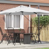 vidaXL Umbrelă Cantilever Nisip Poliester Mare &Icirc;nclinabilă