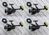SET 4 Mulinete FL QFB5000 6 rulmenti pentru crap DIVERSE CULORI, Baitrunner, Diamant Alb