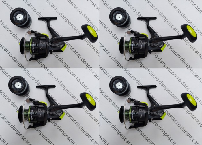 SET 4 Mulinete FL QFB5000 6 rulmenti pentru crap DIVERSE CULORI
