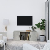 VidaXL Comodă TV, gri beton, 100x35x40 cm, lemn prelucrat