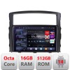 Navigatie Mitsubishi Pajero 2006-2018 Edotec Kit-452 8 core QLED 2K 16+512 360 Android Waze USB Navigatie Internet Youtube Radio CarStore Technology