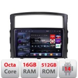 Navigatie Mitsubishi Pajero 2006-2018 Edotec Kit-452 8 core QLED 2K 16+512 360 Android Waze USB Navigatie Internet Youtube Radio CarStore Technology