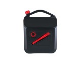 Canistra din plastic pentru combustibil 20L, neagra, cu palnie