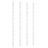 Cumpara ieftin Suport sticle de vin de perete, 12 sticle, 2 buc., alb, fier