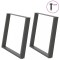 vidaXL Picioare de masă &icirc;n formă de U, 2 buc., antracit, 90x(72-73) cm, oțel