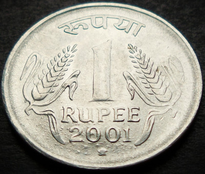 Moneda 1 RUPIE - INDIA, anul 2001 * cod 5118 = A.UNC foto