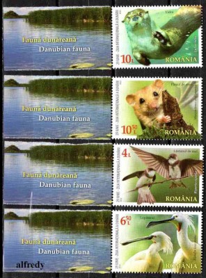 ROMANIA 2022, Fauna dunareana, serie neuzata, MNH, 2375 foto