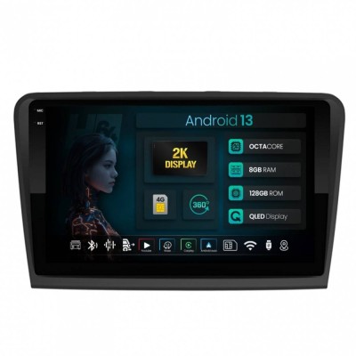 Navigatie 2K Skoda Superb 2 (2008-2015) 8GB RAM Android 13 Octacore Slot Sim 4G DSP GPS Wi-FI Carplay Android Auto USB Bluetooth Waze Touchscreen 10.3 foto