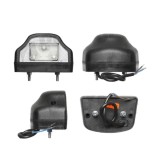 Lampa auto BestAutoVest pentru numar 12/24V 90x65x60mm partea Dreapta/ Stanga cu leduri carcasa neagra la bucata, Rapid