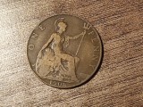 C50 - Moneda foarte veche - Anglia - one penny - 1908
