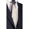 Cravata Matase Barbati, Gri Metalizat, Nod Contrast, Handmade Italia, Unicat, Cadou, 148cm