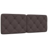 VidaXL Pernă pentru tăblie de pat maro &icirc;nchis, 140 cm, material textil 4019222