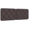 vidaXL Pernă pentru tăblie de pat maro &icirc;nchis, 140 cm, material textil 4019222