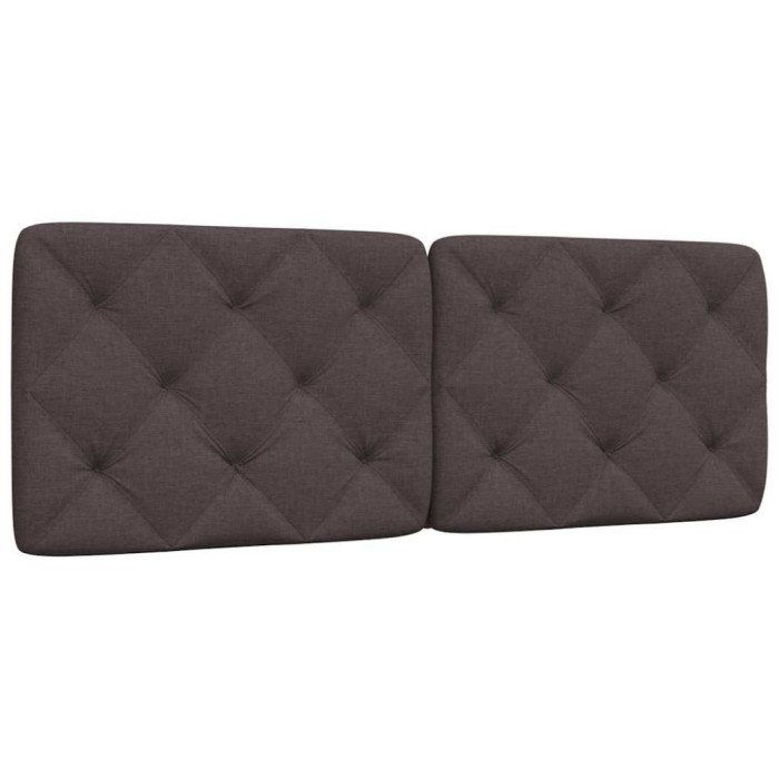 vidaXL Pernă pentru tăblie de pat maro &icirc;nchis, 140 cm, material textil 4019222