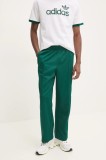 adidas Originals pantaloni de trening Firebird culoarea verde, cu imprimeu, JP1065