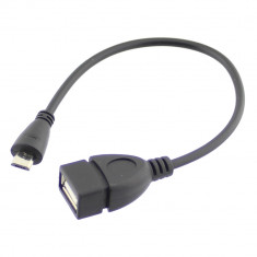 Cablu USB A mama - micro USB tata, 20cm - 402209 foto