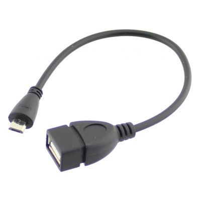 Cablu USB A mama la micro USB tata, 20cm, L100642 foto