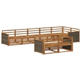 vidaXL Set de canapele de exterior 8 pcs natural 3383497