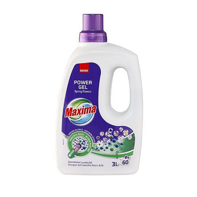 Detergent gel concentrat pentru rufe Sano Maxima Power Gel Spring Flowers 60 spalari 3l foto