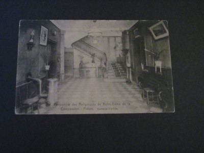 Carte Poștală Vintage Belgia - Internatul Surorilor Religioase ale Maicii Domnului (cel mai probabil din perioada 1900&amp;ndash;1940) foto