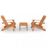 Cumpara ieftin Set mobilier de gradina Adirondack, 3 piese, lemn masiv acacia