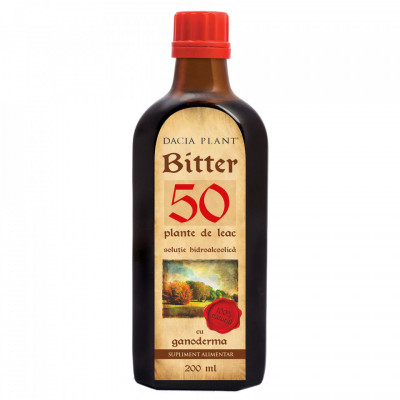 BITTER 50 PLANTE CU GANODERMA 200ml DACIA PLANT foto