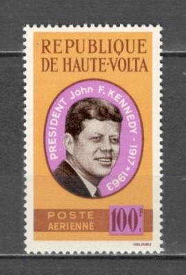 Volta Superioara.1964 Posta aeriana:1 an moarte J.F.Kennedy-presedinte SV.9 foto