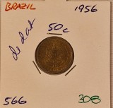 308 Brazil, Brazilia 50 Centavos 1956, KM#566,