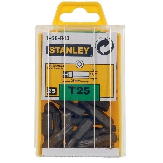 Varf STANLEY, TORX T25 x 1/4&#039;&#039; x 25 mm, 1-68-843