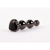 Dop Anal Cu Bijuterie Secret Shine Booty Call S II, Negru Metalic, 10 cm
