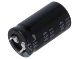 Condensator electrolitic NICHICON 150uF 450V SNAP-IN &Oslash;22x40mm