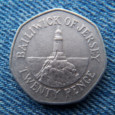 2m - 20 Pence 1998 Jersey / insula foto
