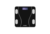 Cantar corporal Zilan ZLN8962 din sticla securizata, capacitate 3-180kg, Aplicatie OKOK, Display LCD, Floria