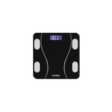 Cantar corporal Zilan ZLN8962 din sticla securizata, capacitate 3-180kg, Aplicatie OKOK, Display LCD
