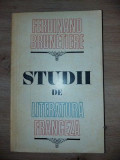 Studii de literatura franceza- Ferdinand Brunetiere