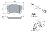 BOSCH 0 986 494 583 set placute frana,frana disc
