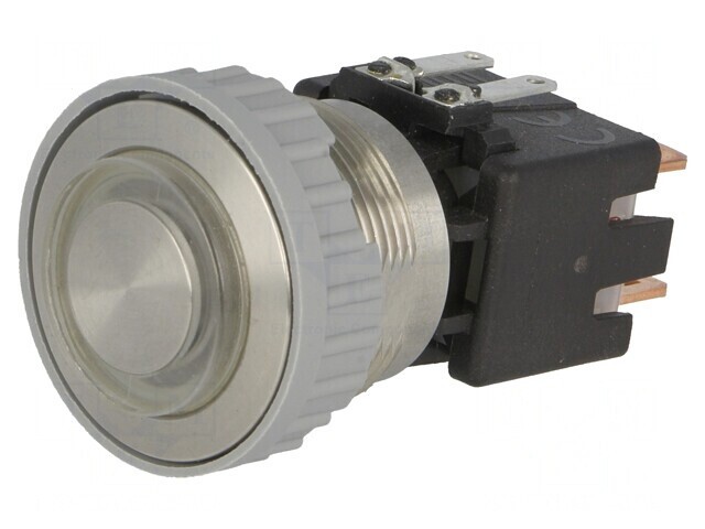 Comutator Anti-vandalism DPST-NO 12A 250VAC IP64 &Oslash;22mm