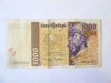 Portugalia 1000 Escudos 1998,bancnota din imagini